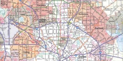 מפה של דאלאס טקסס אזור