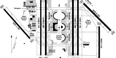 DFW airport terminal b מפה